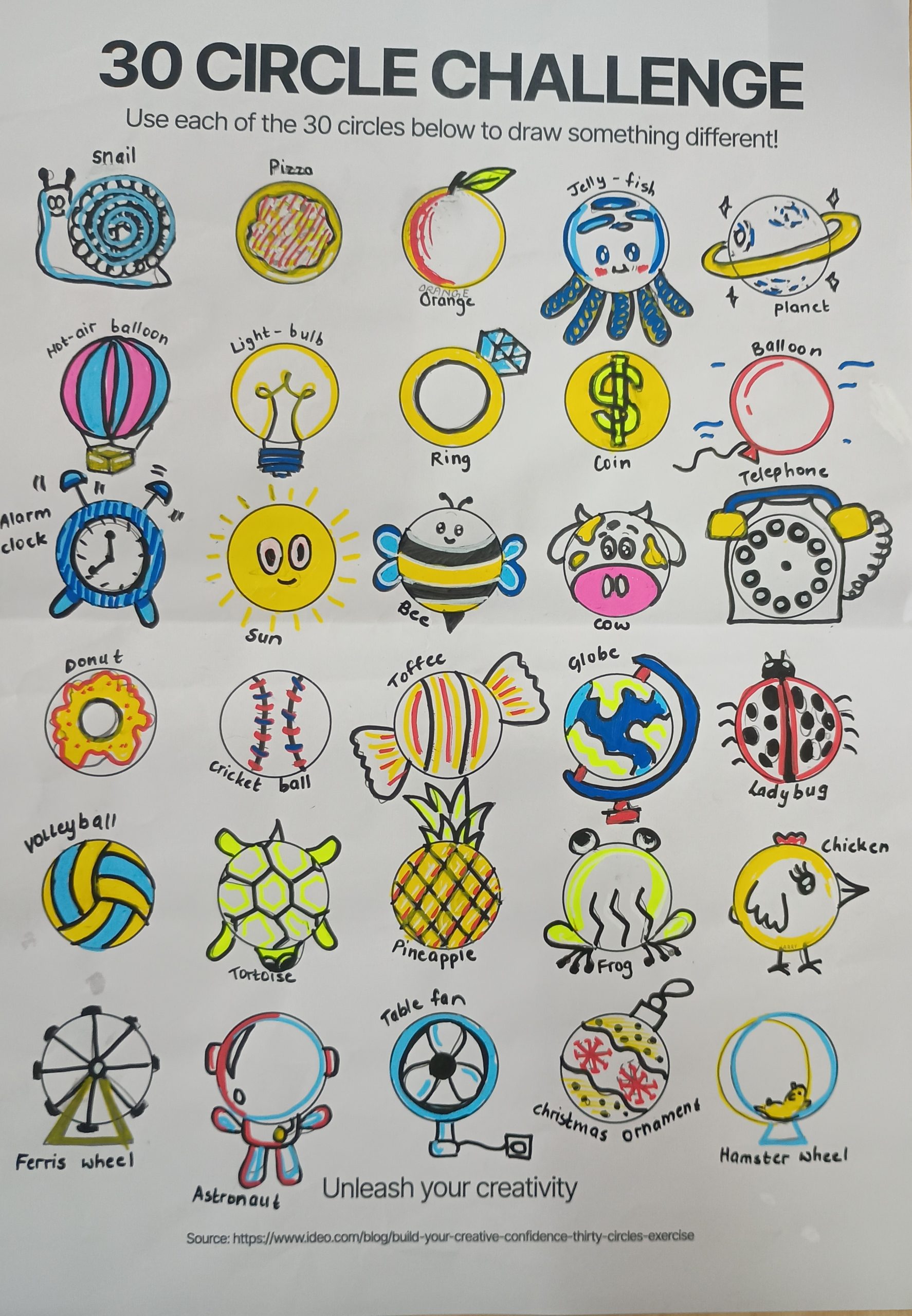 30 circle challenge